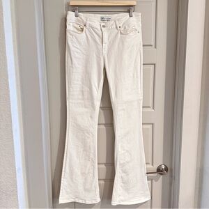 Zara Cream Boot Cut Pants